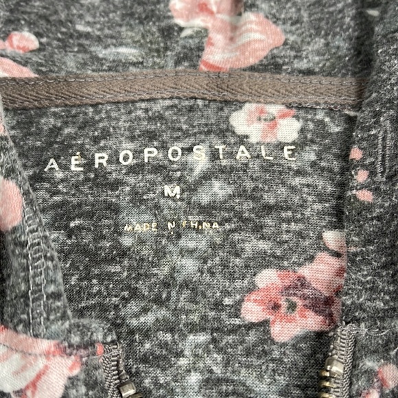 AEROPOSTALE Floral Thin Zip-up Size Medium - Picture 4 of 5